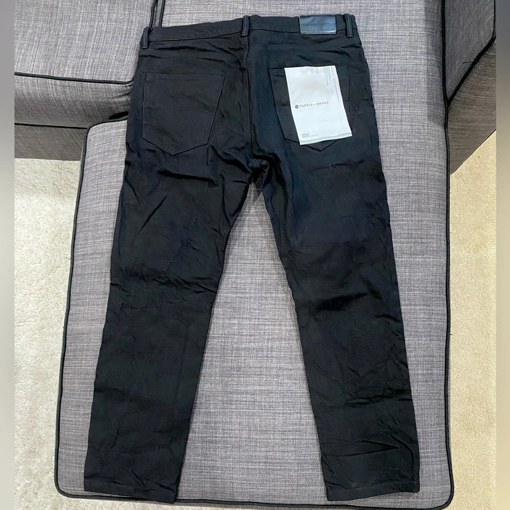 Purple brand black slim fit low rise with slim leg jeans - Picture 2 of 7